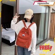 Plk Korean Style Casual Trendy Backpack Two Eye School Backpack Latest Lv0317