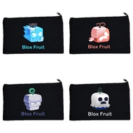 Mingyuan Blizzard Fruit Blox Fruit Pencil Case Canvas Bag Storage Handbag Creative Zipper