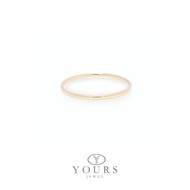 Yours Jewel 916 Solid Gold Plain Ring/ Yours jewel Cincin Emas 916 Plain (Ready Stock)
