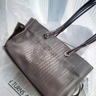 中古包 Loewe 鏤空牛皮 A4大購物袋沙灘包單肩包托特包通勤包tote