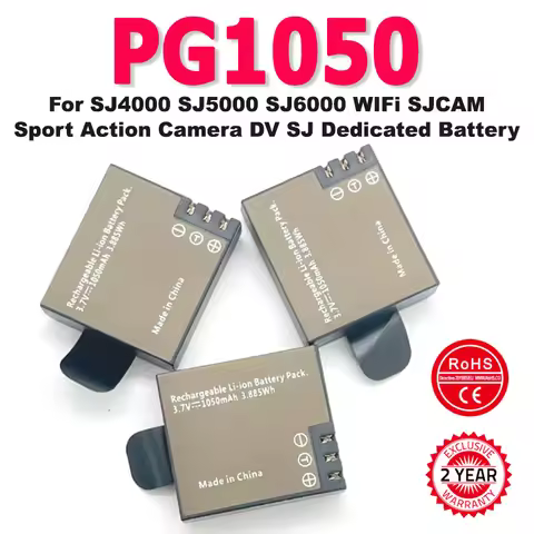 3.7V 1050mAh PG1050 New Li-ion Battery For SJ4000 SJ5000 SJ6000 WIFi SJCAM Sport Action Camera DV SJ