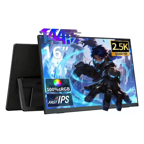 MAFNKOU 16-inch 144Hz Portable Gaming Monitor 2.5k External Second Display FreeSync For Switch Steam