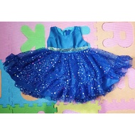 brandnew blue birthday dress for baby girl 1 to 2 years old