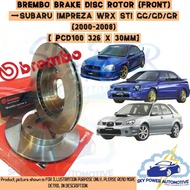 BREMBO SUBARU IMPREZA WRX STI GG/GD/GR (2000-2008) [PCD100 326 x 30mm] BRAKE DISC ROTOR (FRONT)