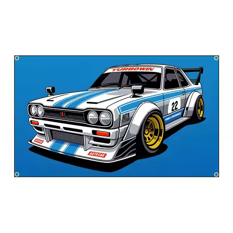 90x150cm 3X5FT Classics Racing Cool Car Flag Polyester Printed Banner For Home Decor