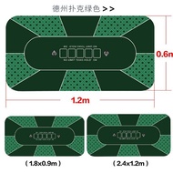 Huayin Dezhou Poker Chips Tikar Getah Alas Meja Baccarat Tidak Licin