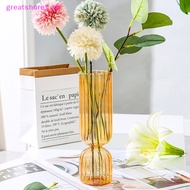 GREATSHORE Nordic Glass Vase Small Glass Vases Flower Arrangement Home Decoration Accessories Modern Living Room Glass Ornament SG