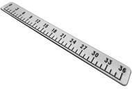 36" Fish Ruler for Boat EVA Foam Fish Measuring Ruler with Self-Adhesive Backing Fish Measurement Ta