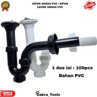 SIFON ANGSA PVC / SIFON LEHER ANGSA PVC / SIFON PLASTIK / SARINGAN PEMBUANGAN WASTAFEL PVC