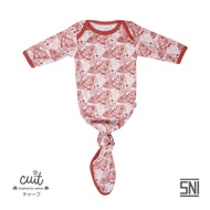 Cuit Baby Wear CUIT Kojo Series Monstera Sleeping Bag Baby Swaddle Bedong Instan - Red Coral - NB