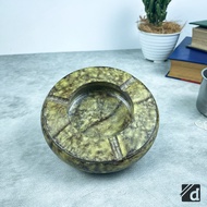 DADALALA Asbak Rokok Kayu Mahoni Motif Marmer Ukuran Besar 13 Cm Keren dan Unik