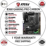 Uesd MSI B360 GAMING Pro Carbon B360 Motherboard Supports 8-9 Generation DDR4 ATX.