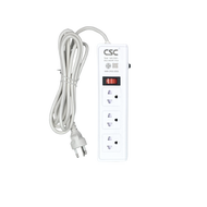 รางปลั๊กไฟ มอก 3600W 1สวิตช์ 3ช่อง 3ม. AL131-3m CSC