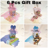 [SG SELLER] [FREE SHIPPING] 6 Pcs Paper Gift Box Children Kids Birthday Goodie Party Bag Childrens Day Gift