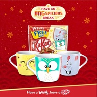 15x17g Nestle Kit Kat / KitKat Milk Chocolate Wafer Fingers And Mug / Glass / Cup (Owl/Cat/Mouse/Rat