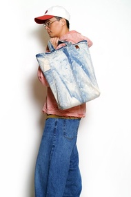 RIVER-手做牛仔褲改造丹寧帆布手提/肩揹/筆電包