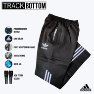 Seluar Track Tracksuit Bottom UNISEX Lelaki Perempuan Dewasa Tidak Panas Tahan Lasak Kain Tebal