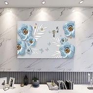 32-86in Tv Dust Cover Environmentally Friendly Flower Printing TV Cover Dust Proof TV Screen Protector For LCD LED，Indoor Home Decor(Size:40in(96x63cm),Color:A)