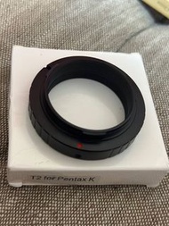 T2 -EOS轉接環/M42適用/T2望遠鏡口鏡頭M42x0.75適用於望遠鏡頭轉Pentax 單反機身轉接環/Pentax K