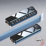 JONY Temporary Parking License Plate, Hidden Design Removable Parking Number Plate, Assistance Metal