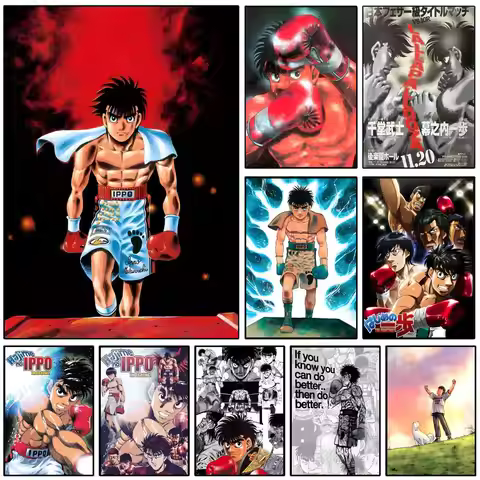 H-hajime No Ippo Poster Self-adhesive Art Waterproof Paper Sticker Coffee House Wall Decor