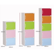 3 doors BRAY colorfull color box cabinet bookcase/ storage cabinet/ ral buku/ rak buku kayu 15KG