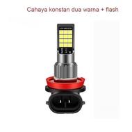 2pcs 1 Buah Lampu Kabut LED H11 H8 H16(JP) Bohlam untuk Avanza Xenia Calya Agya Brio Lampu Berkendar