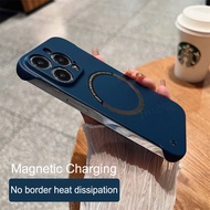 Jingsanc vỏ điện thoại sạc không dây Magsafe cho iPhone 15 14 13 12 11 Pro Plus Max XS XR X 8 7 Plus