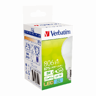 威寶 - Verbatim LED球型燈泡 E27 (8W 冷白光 6500K) LED射膽 LED射燈 LED杯膽 LED燈膽 LED燈泡