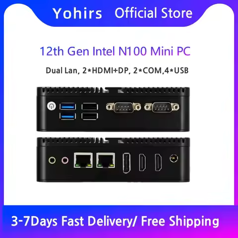 12Th Gen 4Core Mini Computer Host Celeron J6426 Intel N100 N150 N95 2xGiga RJ45 Lan 3x4K Display HD 