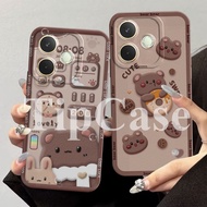 HP Case Oppo A5 Pro 4Ghp Oppo A5 Pro 5G Softcase Flexible Procamera Cute Bear Brown Motif