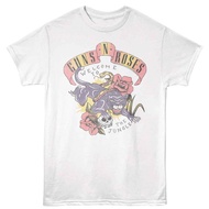 Guns N' Roses Tattoo Style Jungle White Music Shirt