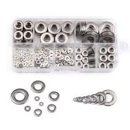 360Pcs Stainless steel Flat Washer Sealing Ring Washer Assortment skru washer
