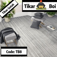 Tikar Getah (Lebar: 5kaki) (Tebal: 0.4MM)  colour Grey Line ,(Code: TB8) Sesuai untuk lantai dan meja
