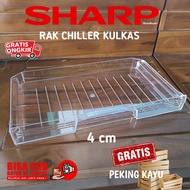 RAK PENAMPUNG AIR RAK CHILLER KULKAS SHARP 1 PINTU DAN 2 PINTU ORIGINAL BEKAS