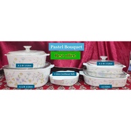 🔥🔥 LIMITED PROMOTION PRICE 🔥🔥Vintage Set Collection - Pastel Bouquet Casserole Dish Set - Corning Wa