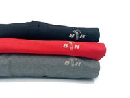 BLACK HAMMER T-SHIRT WITH COLLAR DP0232 RED/BLACK/GREY