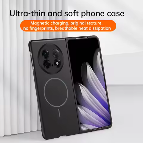 For Magsafe Ultra Thin Case for OPPO Find N3 N5 OnePlus Open Frosted Hard PC Wireless Charging Back