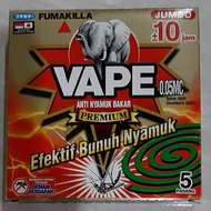 OBAT NYAMUK BAKAR COIL VAPE VAPEE JUMBO PREMIUM FUMAKILLA WANGI Jumbo