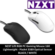NZXT Lift RGB PC Gaming Mouse 16K Lightweight - PixArt 3389 Optical Sensor BLACK / WHITE