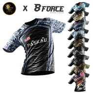 Tshirt Paskau Jersey Microfiber/cotton Baju T-shirt Lelaki Sublimation Unisex X 8force 888.co Tactical Tshirt (ready Stock) Tactical Jersey Paskal Paskau Komando Atm Pdrm