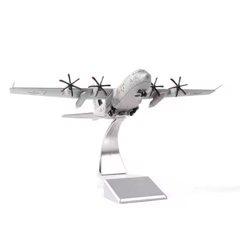 NUOTIE 1/200 C-130 Hercules Transport Airplane Model DieCast Aircraft Model Military Display Collect