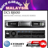 Crown DCi 8|600 Eight-channel, 600W @ 4Ω Analog Power Amplifier, 70V/100V ( DCi-8|600 / DCi8|600 )