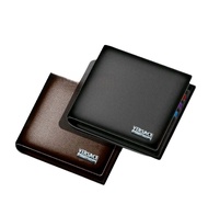 Dompet Kulit Pria Bifold Lipat Dua Dompet Pria Kulit Sintetis Versace