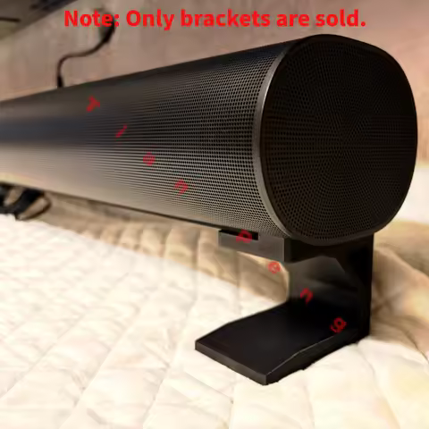 Desktop Heightening Stand Base for Sonos Arc Soundbar with Anti-Slip Foot Pad and Storage Bracket
