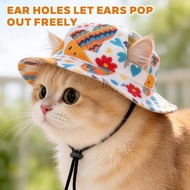 Pet Outdoor Hat Polyester Baseball Cap Designed Hole For Ears Cute Dog Hat Pet Hat Cat Hat D7f2