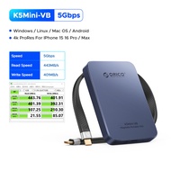 ORICO 500MB/S Portable SSD 5Gbps USB3.2 Gen2 MagSafe External SSD 4K ProRes HDR Record 480GB | 512GB