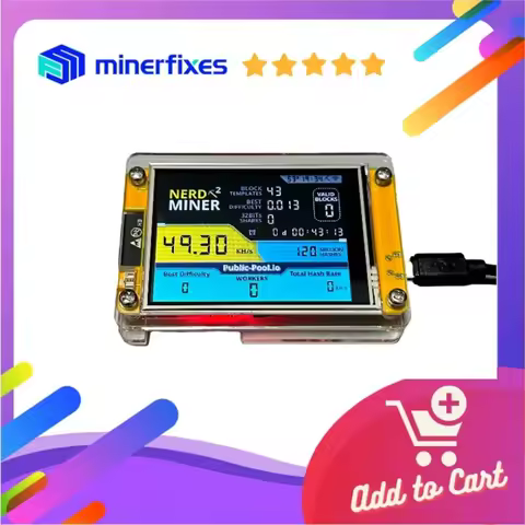 brand new nerdminer v3 2.8-inch BTC Solo Lottery Nerd miner Crypto Bitcoin Miner Solo Mining Machine