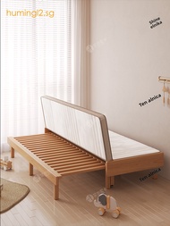 Beechwood Pull-Out Bed Full Solid Wood Sofa Bed Beechwood Pull-Out Bed Small Apartment Guest Room Li