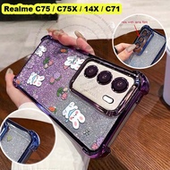 Casing Realme C75 C75X C75X C 75 C75 X 14X C71 C 71 Casing Glitter RealmeC75 X RealmeC75X RealmeC75 
